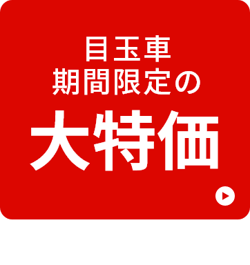 目玉車期間限定の大特価