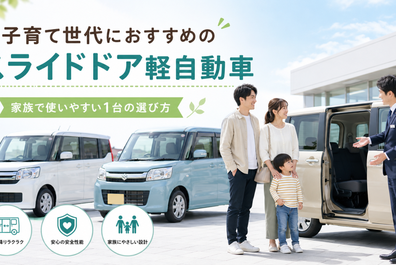 子育て世代におすすめのスライドドア軽自動車｜家族で使いやすい1台の選び方